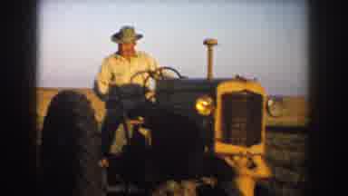South Dakota USA (1953): A Person Drive The Vehicle To Prepare The Field And Watch