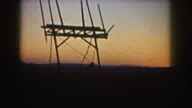 South Dakota USA (1953): Man Wearing A Cowboy Hat And Television Antenna