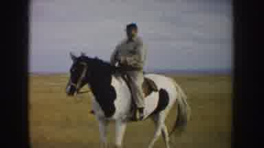South Dakota USA (1953): Man Horse Special Nature Observation