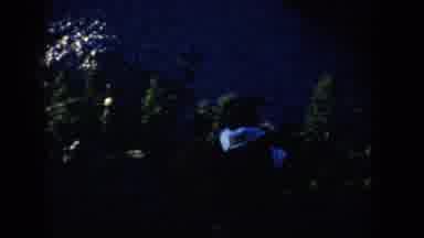 South Dakota USA (1953): A Group Of Children Walking In The Snow At Night
