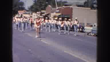 South Dakota USA (1954): Crowd Parade On A Hot Day