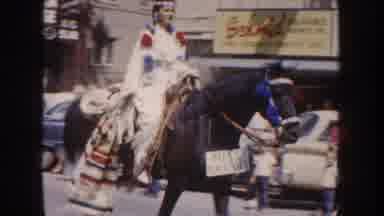 South Dakota USA (1954): Woman Riding The Horse