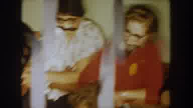 South Dakota USA-1954: Group Of Women Wearing Glasses And Fake Mustaches At Evening Party