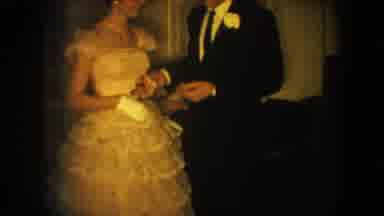 South Dakota USA (1954): Women, Smiling And Lavishly Dressed, Are Ready To Go Out