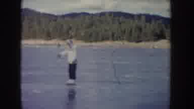 Idaho USA (1955): Two Man Was Work Fright In Skating And Jumping