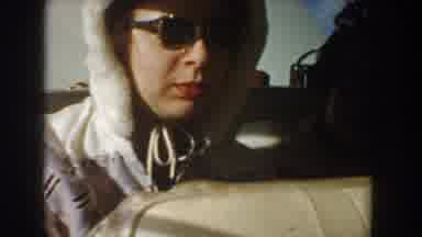 Idaho USA (1955): She Was Talking In The Car While The Driver Got Back