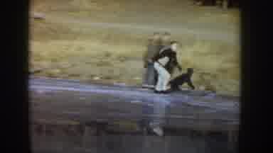 Idaho USA (1955): The Man Was Skating Through The Ice Bar And He Is Doing Very