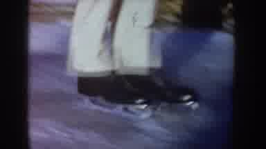 Idaho USA (1955): A Man Was Skating In The Snow Riding In That Place