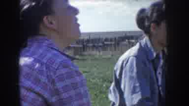 Idaho USA (1955): Some Person Are Eating In The Picnic And One Person Taking Video