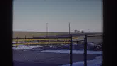 Idaho USA (1955): Lonely Plane Takes Off Down An Isolated Runway