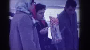 Idaho USA (1955): Making Smores Around Wood Fire In The Winter
