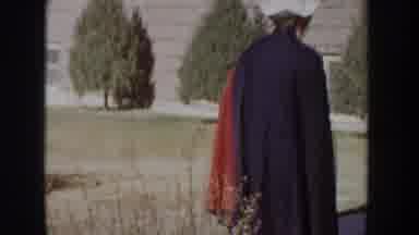 Idaho USA (1955): Two Nurses With Bonnets And Capes Walking And Stopping, Maybe To
