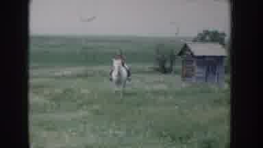 Idaho USA (1955): One Man Train A Horse In Horse Race