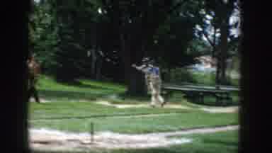 Idaho USA (1955): People Playing In A Park