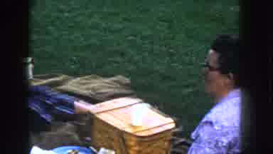 Idaho USA (1955): Picnic In The Park With Grandmother