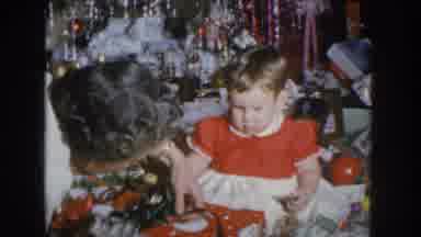 Grandma's superpower: making a toddler's mess festive!