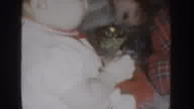 Nebraska USA (1955): Old Family Video Of A Baby Girl In Her Christmas Dress