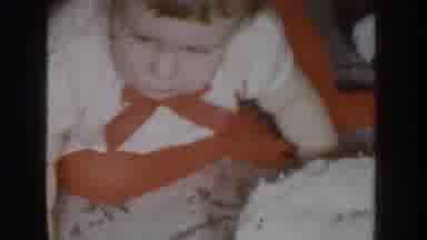 Nebraska USA (1955): Vintage Home Movie Of Toddler Girl On Carpet