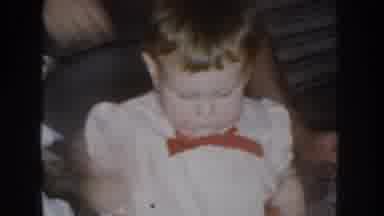 Nebraska USA (1955): The Children Was Playing In Front Of The Family Members