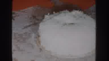 Nebraska USA (1955): Toddler Preparing To Grab A Handful Of Coconut Cake To Eat