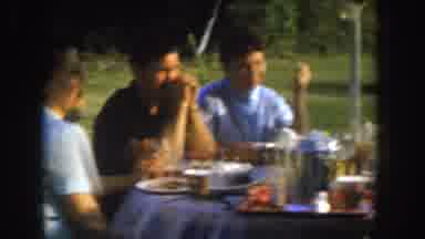 Nebraska USA (1955): Peoples Are Eating