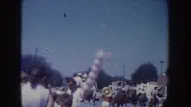 South Dakota USA (1955): Local Celebration Parade On Main Street