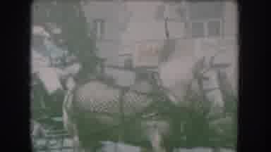 South Dakota USA (1956): Shows Men Traveling By Horse And Buggy Down A Road
