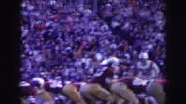 Nebraska USA (1957): Classic Football Game Played In Front Of Large Crowd