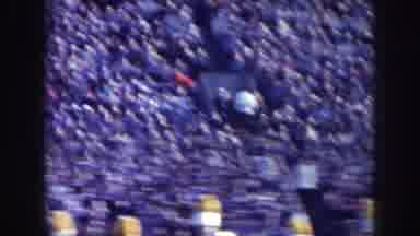 Nebraska USA (1957): Moving Video A Lot Of People In A Football Stadium