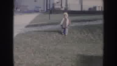 Nebraska USA (1957): The Child Was Walking In The Garden, Also Child Is Happy