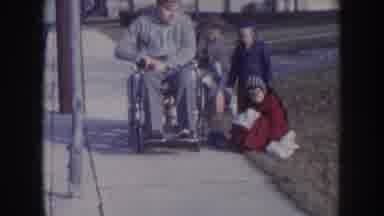 Nebraska USA (1957): Some Person Going In The Road And They Are Very Enjoying