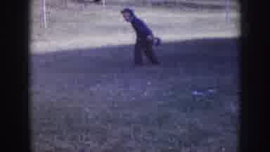 Nebraska USA (1957): Vintage Winter Footage Of Little Boy Running Scene And Little
