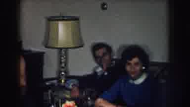 Nebraska USA (1957): Large Family Gathered In The Living Room