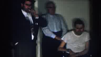 Nebraska USA (1957): Man Sitting On The Table,Vessel
