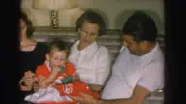 Nebraska USA (1957): Family Gathering Celebrating Tradition