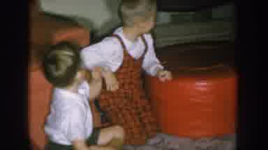 Nebraska USA (1957): Children Dressed Up For Holiday Celebration Enjoying Each