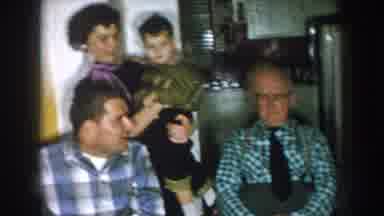 Nebraska USA (1957): Family Reunion Between Friends To Celebrate A Birthday;