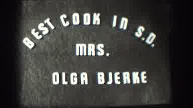 Kansas USA (1958): Best Cook In SD Mrs Olga Bjerke