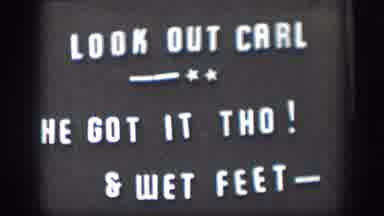 Kansas USA (1958): It's A Kind Of Sign And Then A Guy Catching Something From The