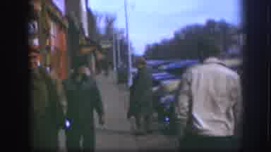Kansas USA (1958): People Are Walking
