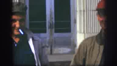 Kansas USA (1958): They Admired The Lake Enjoying A Smoke While Walking In The