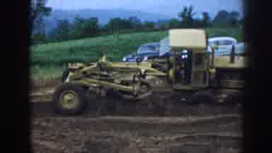 Nebraska USA (1958): Old Road Grater On A Ditch Side Moving Dirt In The 1960s(?)