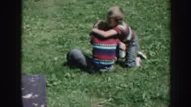 Nebraska USA (1958): Little Sister Wants To Join In On The Older Brother's