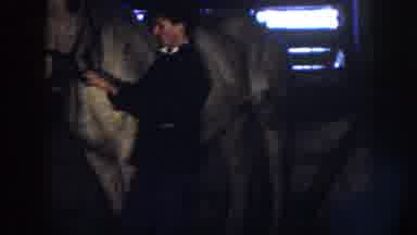 Nebraska USA (1958): Video Of People In Stables With Young Horse Just After It Is