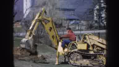 Nebraska USA (1958): Pop Is Digging A Pit In The Fields For Plotting Machinery