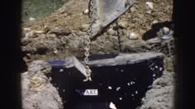 Nebraska USA (1958): Men Working On Infrastructure Work In Rural Area On Clear