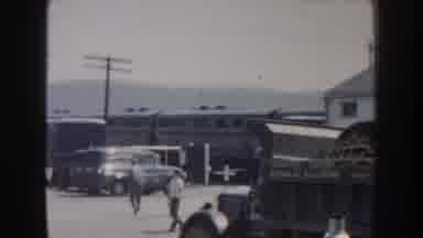 Nebraska USA (1959): Slow Paced Train Transitions Into Shirtless Man Wearing Jeans
