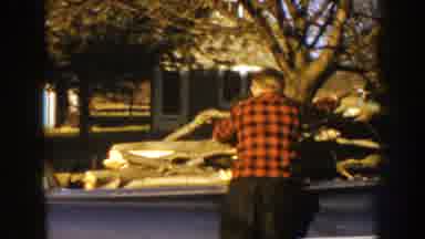 Nebraska USA (1959): Men Work Wood Cut Bodywork