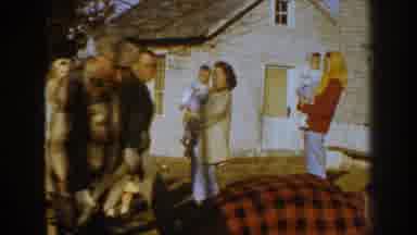 Nebraska USA (1959): A Neighbor Meeting Around Their Houses On A Sunny Morning,
