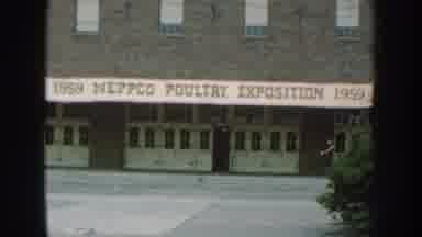 Nebraska USA (1959): India Neppco Poultry Exposition 1959 Showing One Man Near